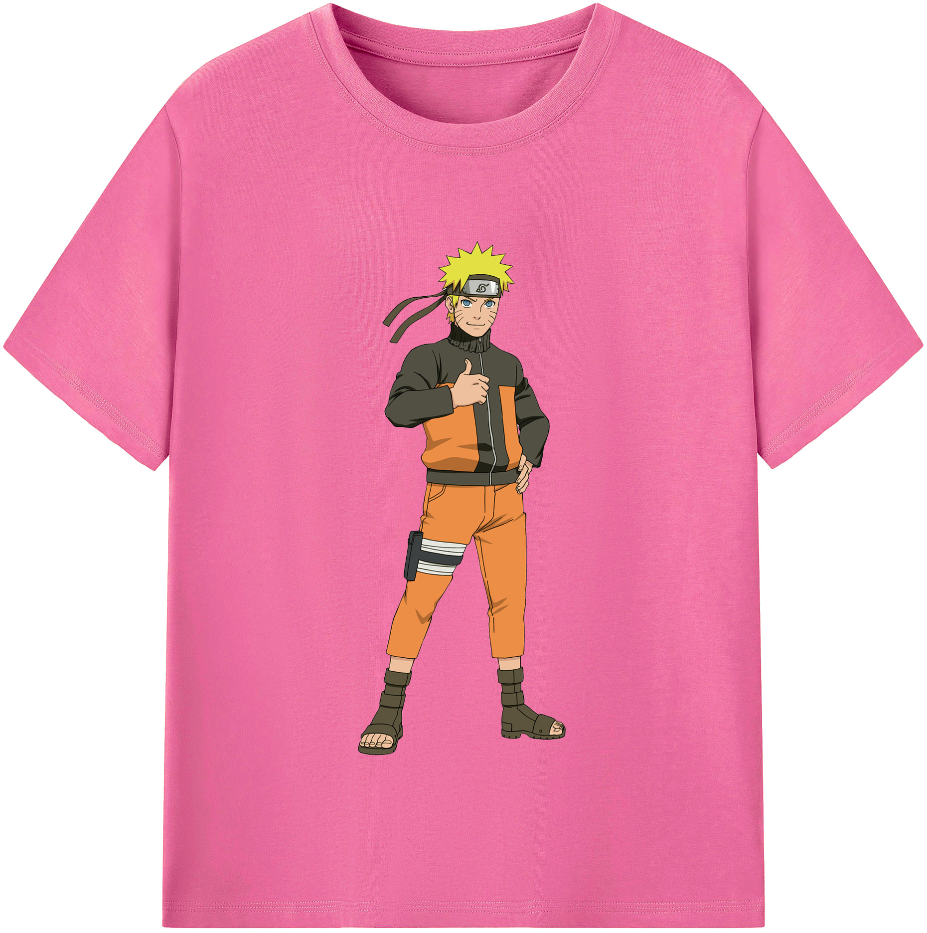 （画像用） NARUTO -ナルト- うずまき ナルト Uzumaki Naruto レディースカジュアルプリントTシャツ（綿100％）
